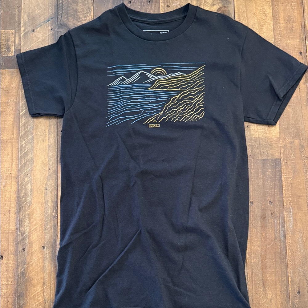 Ezekiel Black Tee with Scenic Graphic